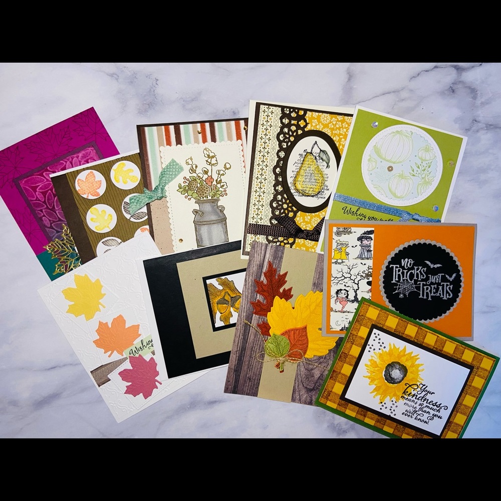 FALL🍂SALE 10 Stampin Up! Handmade fall cards 🍁 NEW!